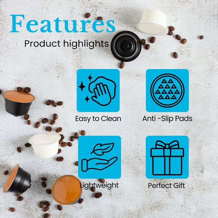 Організатор для капсул кави Intirilife - 50 капсул Nespresso, чорний - 38.2 x 23.2 x 5,6 см