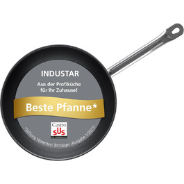 Industar Diamas Pro Stainless Steel Fry Pan - 28cm - Stiftung Warentest Winner