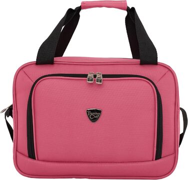 Валіза Travelers Club Chicago Hardside Розширювана Спіннер 20' Carry-On (Набір з 5 шт, Рожевий)