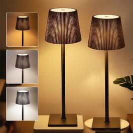 Акумуляторний LED світильник настільний Xiake 2 шт, димований, IP54, 3 режими світла для спальні, офісу, вулиці, чорний