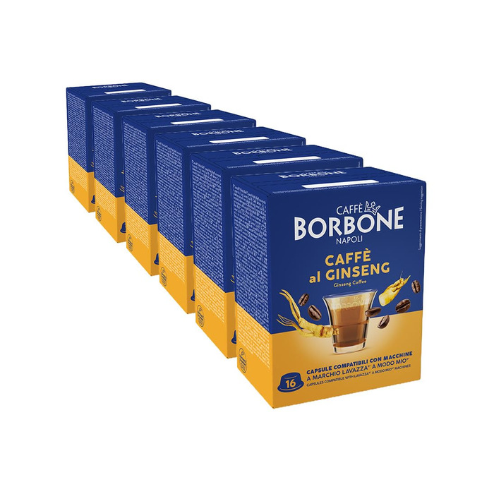Кава в капсулах Caffè Borbone Don Carlo Ginseng, сумісні з Lavazza A Modo Mio, 100 шт
