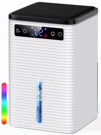 Автоматичний електричний осушувач повітря з функцією відтавання, таймером та LED-дисплеєм. Підходить для спальні, ванної кімнати та шафи.