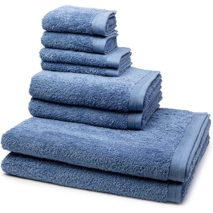 Dove - Super Fluffy - 2 x Soap - 2 x Guest Towel - 2 x Shower Towel - 2 x Hand Towel in a Set - Cotton (8-piece Cashmere Set)