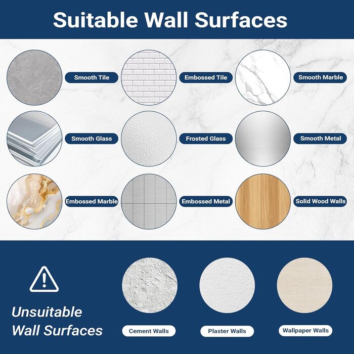 Набір гачків для рушників без свердління 6 шт. з нержавіючої сталі для ванної кімнати та кухні, самоклеючі, до 10 кг, вологостійкі, срібні