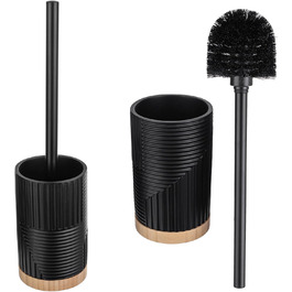 Набір для туалету KADAX: щітка для унітазу з тримачем, чорний (без свердління)