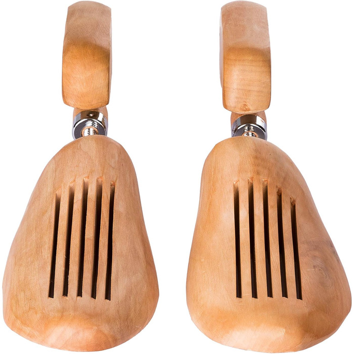 tectake 800592-2 Pair Lotus Wood Shoe Stretchers, Relief for Tight Spots, Universal for Women's and Men's Shoes - Various Sizes