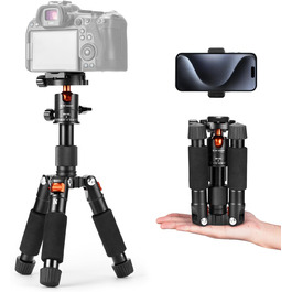 Міні штатив K&F Concept S225A1+BH-25: компактний штатив для камери з кульковою головкою 360°, 52 см, з тримачем для телефону, для Canon/Sony/Nikon/Fujifilm, до 6 кг