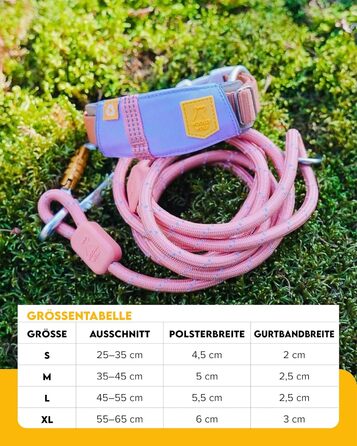 Нашийник для собак середнього розміру Woolly Wolf Alpha 360, колір Гляцієрово-зелений - екологічний, світловідбиваючий, для підвищеної безпеки при поганій видимості (L)