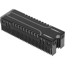 Охолоджувач M.2 SSD з 38 ребрами, алюмінієвий радіатор для PS5, PC, M.2 NVMe/SATA SSD