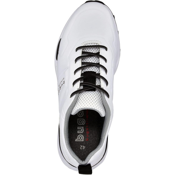 Чоловічі кросівки Bugatti з перфорацією - комфортні та дихаючі, білі, 42 EU