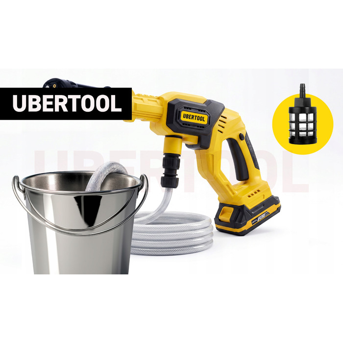 Акумуляторна мийка високого тиску UBERTOOL 1000W 15 BAR 6в1