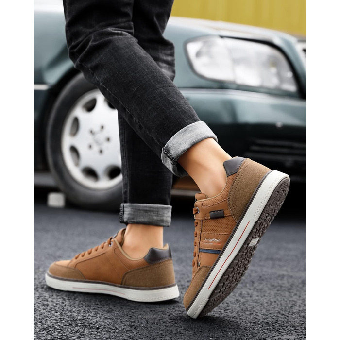 ARRIGO BELLO Кросівки чоловічі для активного відпочинку, спорту та прогулянок. Розміри 41-46 (44 EU), колір: коричневий (C1)