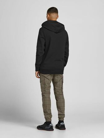 Чоловіча толстовка-худі Jack & Jones JJ Basic Logo Sweat Hood Noos чорна