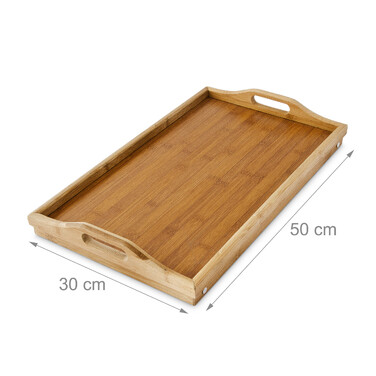Relaxdays Bamboo Bed Table