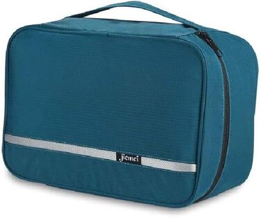 Сумка-органайзер для ванну Jieei, водонепроникна, для чоловіків та жінок, з 4 відділеннями, складна, компактна (L-зелений, L)