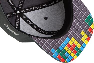 Кепка Nebelkind Snapback з піксельним дизайном, універсальний розмір, регульована, unisex, чоловіча/жіноча, стильна бейсболка в стилі streetwear, сірий колір