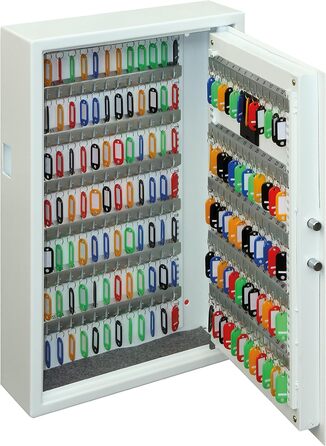 Шкафчик для ключів Phoenix Cygnus KS0032E на 48 ключів з ключницями, білий, 36x30x10 см