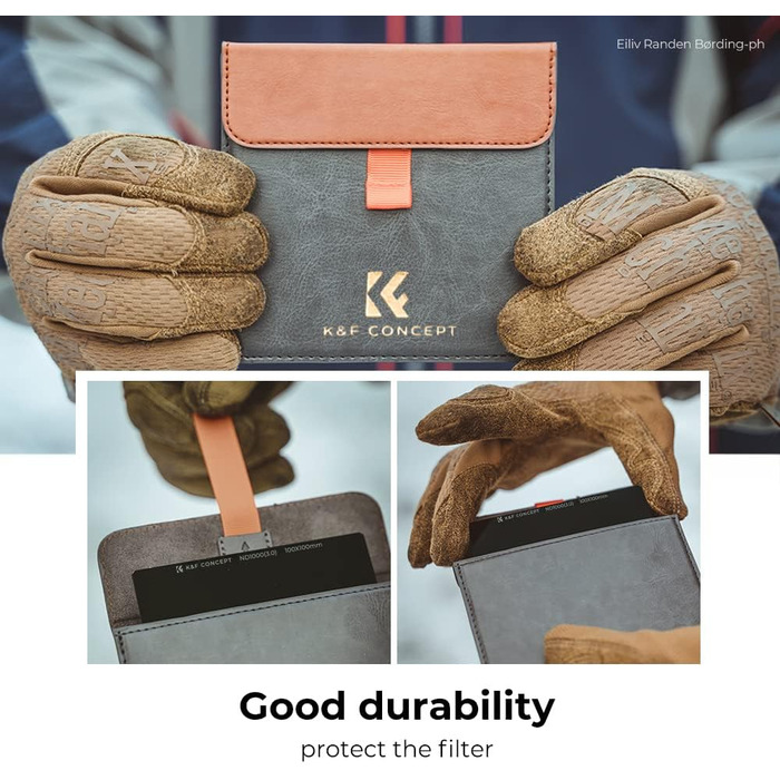 Набір фільтрів K&F Concept Nano-X: квадратний фільтр, ND1000, фільтр-утримувач, 8 адаптерних кілець