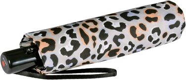 Зонт Knirps Taschenschirm Slim Duomatic з автоматичним відкриванням/закриванням та UV-захистом Renature - Green (Jaguar Apricot)