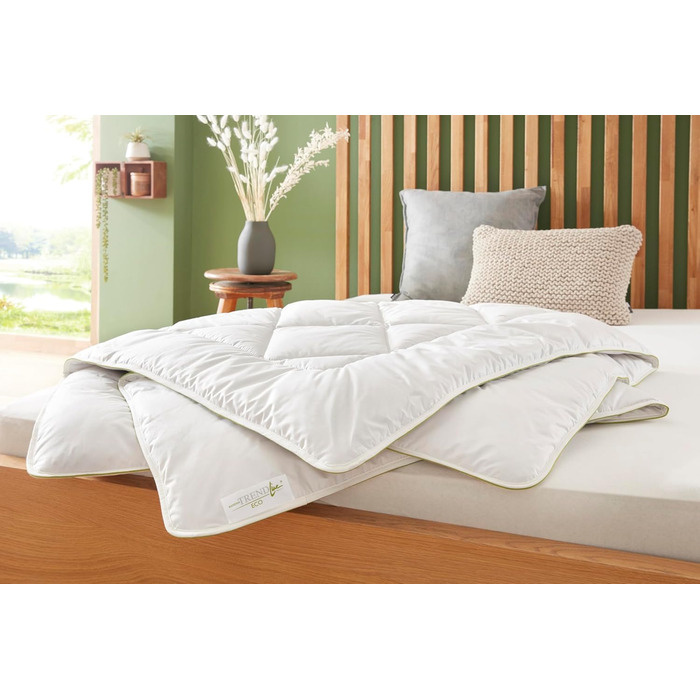 Badenia Trendline Eco Steppbett Camel Mono 135 x 200 cm, white, Öko-Tex certified, produced according to German quality standard 135 x 200 Mono all-season duvet