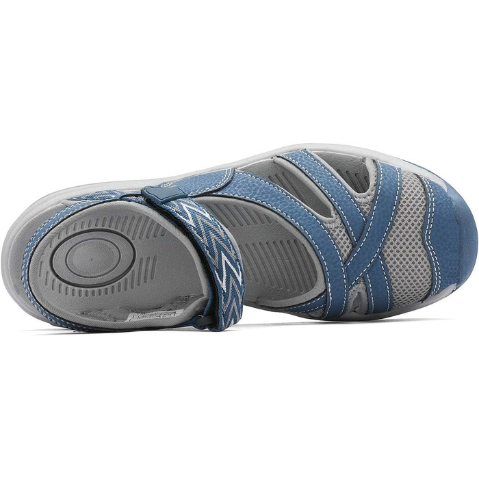 Сандалі жіночі DREAM PAIRS Outdoor для трекінгу та прогулянок, сині, 38 EU, з TPR підошвою та EVA устілкою