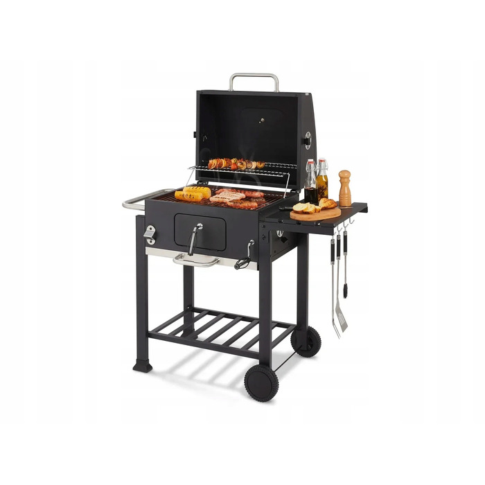 Садовий вугільний гриль на колесах XXL Grill Meister