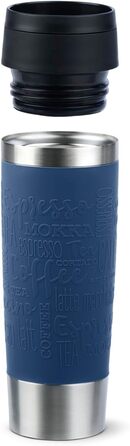 Термокружка Emsa N20220 Travel Mug Classic, 0,5 л, нержавіюча сталь, 6 год гаряча, 12 год холодна, герметична, для подорожей