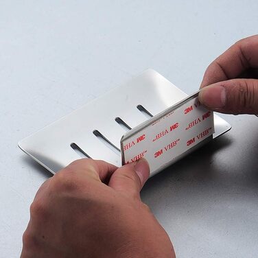 Тримач для мила Celbon SUS 304 з нержавіючої сталі, кріплення 3M, хромований, без свердління для ванної кімнати