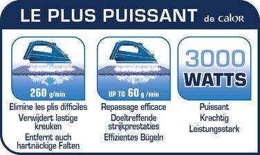 Відпарювач дорожній Calor Pure Dampfbügeleisen FV9839C0 - чорний/золотий (3000 Вт, 350 мл, 260 г/хв)