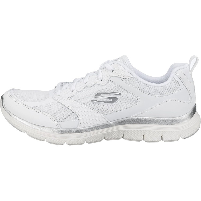 Кросівки Skechers Flex Appeal 4.0 Active Flow для жінок, 40 EU, білі, шкіра та сітка