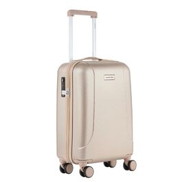 Чемодан ручної поклажі CarryOn Skyhopper з жорстким корпусом 55x35x20 см, TSA, подвійні колеса (Золотий, Маленький)