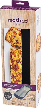 Mastrad Loaf Pan - Premium Silicone Bread Loaf Pan for Baking - Non-stick coated, temperature resistant and dishwasher safe