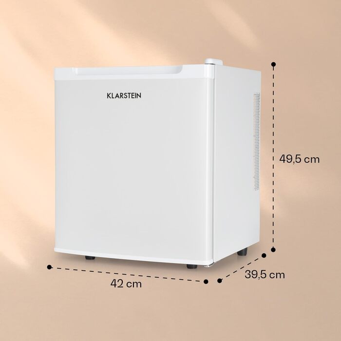 Міні-холодильник Klarstein Silent Cool: компактний міні-бар на 30 літрів з регулюванням температури (4.5-15°C), тихий (24dB), білий