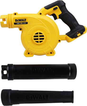 DEWALT Cordless Blower/Leaf Blower (18V, 290 km/h blowing speed, THREE-stage switch, delivered without battery and charger) DCV100-XJ
