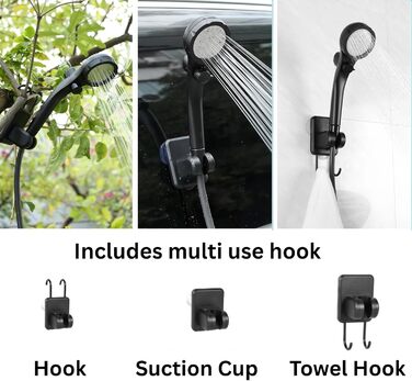 Портативна душова кабіна для кемпінгу HowseHold 6000 mAh з акумулятором, USB-C, регульований тиск, для відпочинку на природі, фестивалів, походів та подорожей