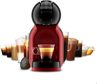 Кавомашина NESCAFÉ Dolce Gusto Mini Me від Krups: компактна, автоматична, 15 bar, чорний/вишневий