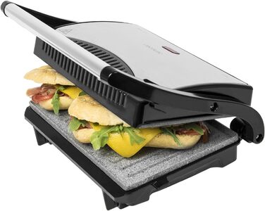 Cecotec Rock'nGrill Dark 700W Electric Grill with Stone Coating - PTFE & PFOA Free
