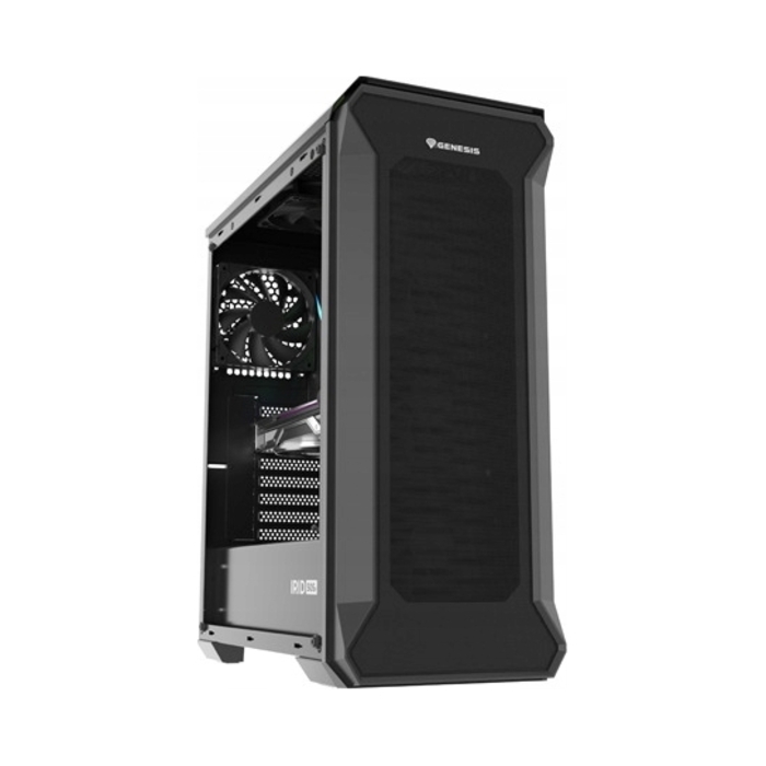 Корпус для ПК Genesis Irid 505F Midi Tower з вікном, чорний