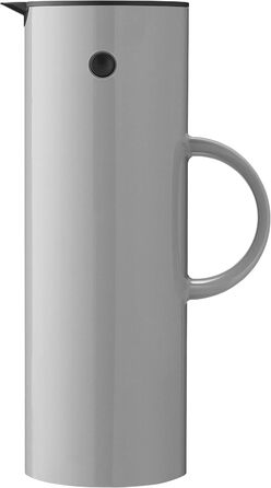Термос Stelton EM77 - 1 літр, сірий | Зберігає тепло та холод, з скляною вставкою, для чаю та кави, вінтажний дизайн