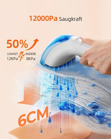 UWANT Теперішній пилосос для миття килимів, для диванів, килимів, м'яких меблів, мокрий/сухий пилосос з потужною потужністю всмоктування 12000Pa, 60dB, B100-s