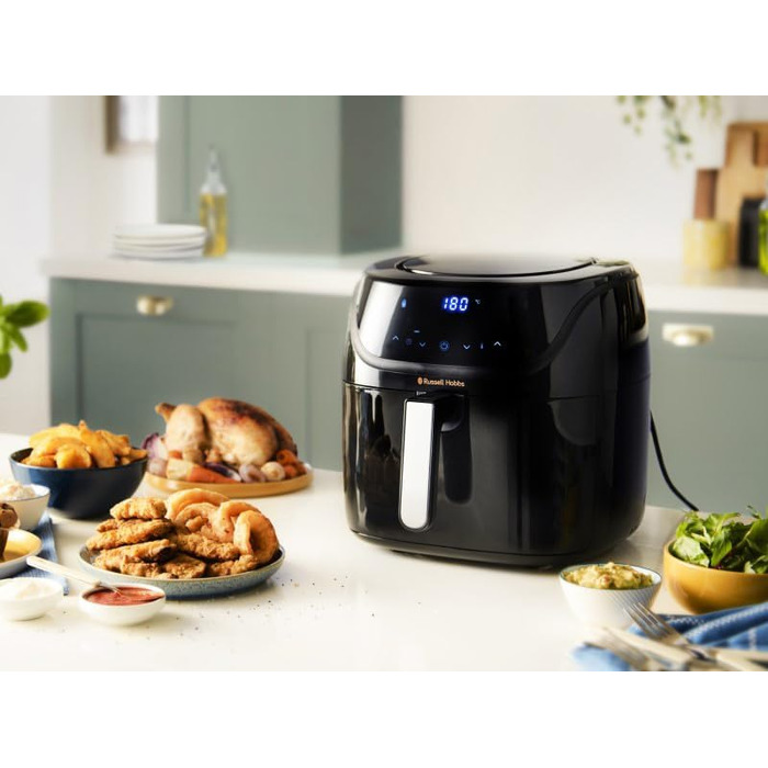 Russell Hobbs Grill Plate incl. Rubber Feet for Air Fryer [for SatisFry Airfryer 8l 27170-56] for crispy and crunchy results, dishwasher-safe, spare part, accessory N700640 Spare part: Grill plate incl. rubber feet