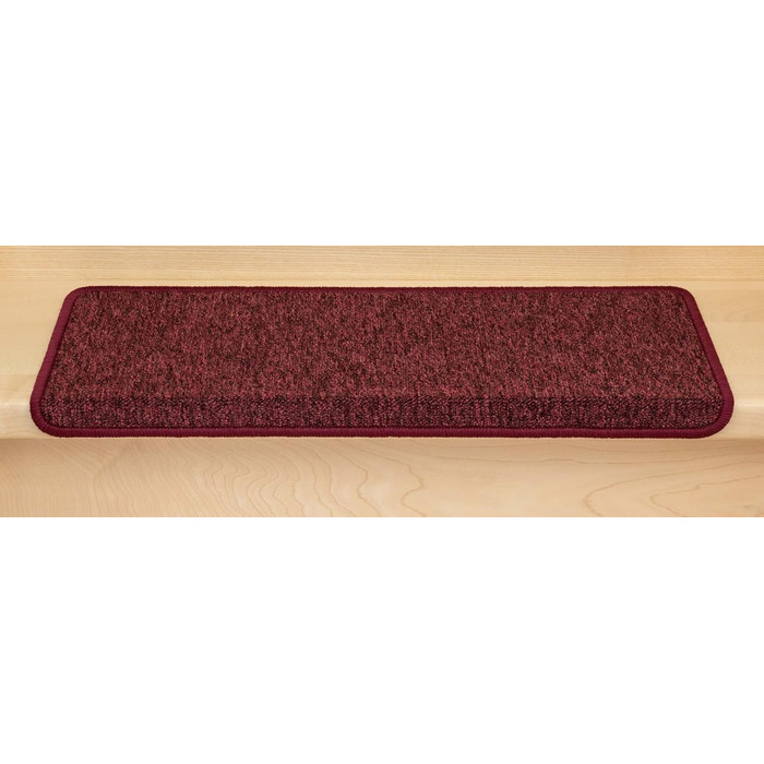 Ступінчасті килимки Kettelservice-Metzker Monza Бордовий, набір 14 шт. (різні варіанти та кольори)