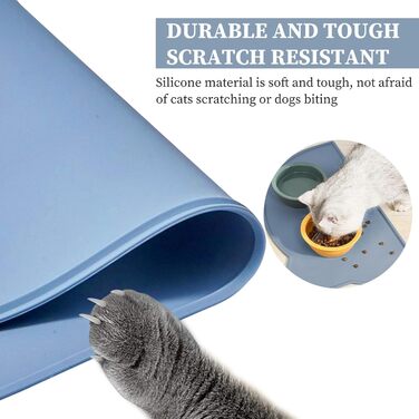 Килимок для годування котів та собак, силіконовий, неслизький, вологостійкий, легко миється