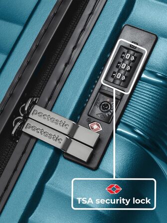 Валіза-тележка велика, XL, 75 см, 103 літри, поліпропілен, з TSA-замком, Collection 02, туркенітовий колір