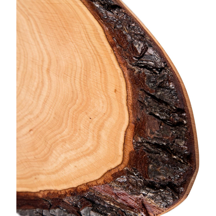 Batania Oval Serving Board, approximately 58-65 x 22-26cm, rustic serving board, cutting board, unique grain pattern, natural wood board for cheese, meat & bread, decorative, durable