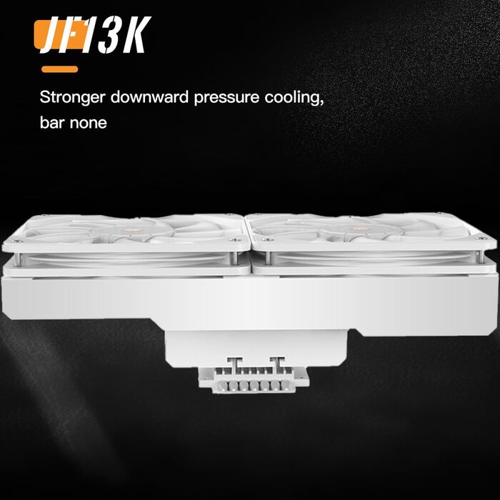 Охолоджувач CPU TZMRIT KF200 з 2 тепловими трубками, RGB LED, чорний, 9см, 2200RPM, для LGA115X/1200/17XX/1366, FM1/FM2/AM2/AM3/AM4/AM5