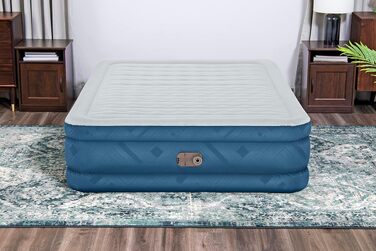 Повітряний матрац Bestway Fortech Snugable Top з вбудованим електричним насосом, Double XL/Mid, 203 x 152 x 46 см