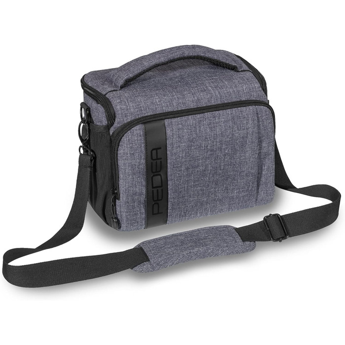 Сумка для камери Pedea: DSLR, SLR, System Camera, XL, сіра. Захист від дощу, для аксесуарів та об'єктивів