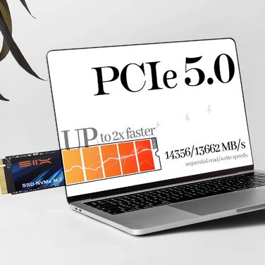 SSD X15000 2TB NVMe PCIe 5.0 M.2 - Внутрішній SSD для ігор та ноутбуків