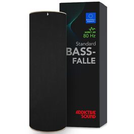 Бас-пастка Addictive Sound Bassfalle Rund Standard — акустична панель для поглинання низьких частот (80-210 Гц), студійна якість, чорна, 98 см